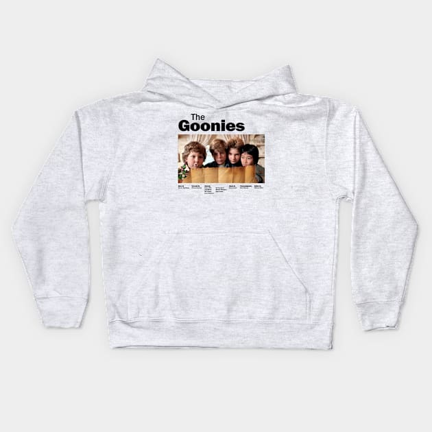 Poster The Goonies Kids Hoodie by MoviesAndOthers